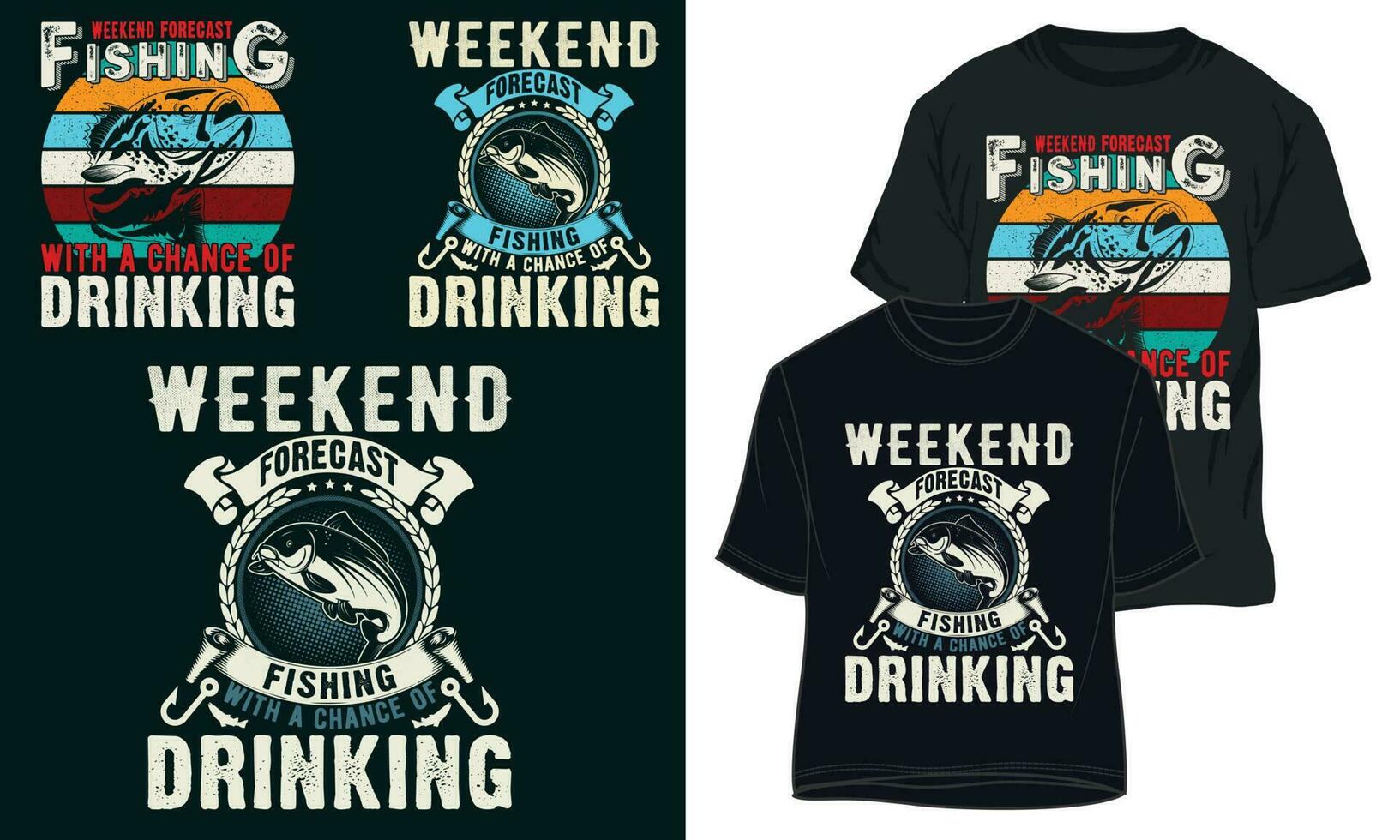 Weekend forecast fishing with a changes of drinking 21626655 Vector Art at  Vecteezy