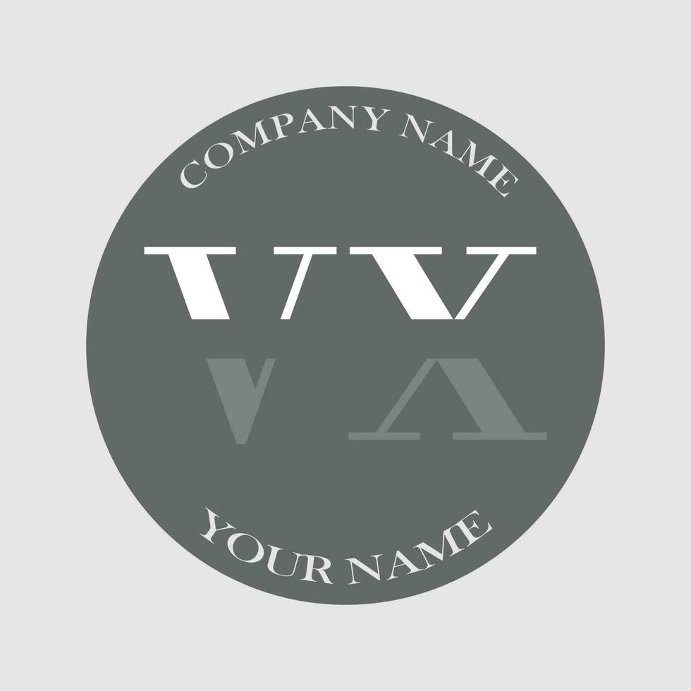 initial VX logo letter monogram luxury hand drawn vector