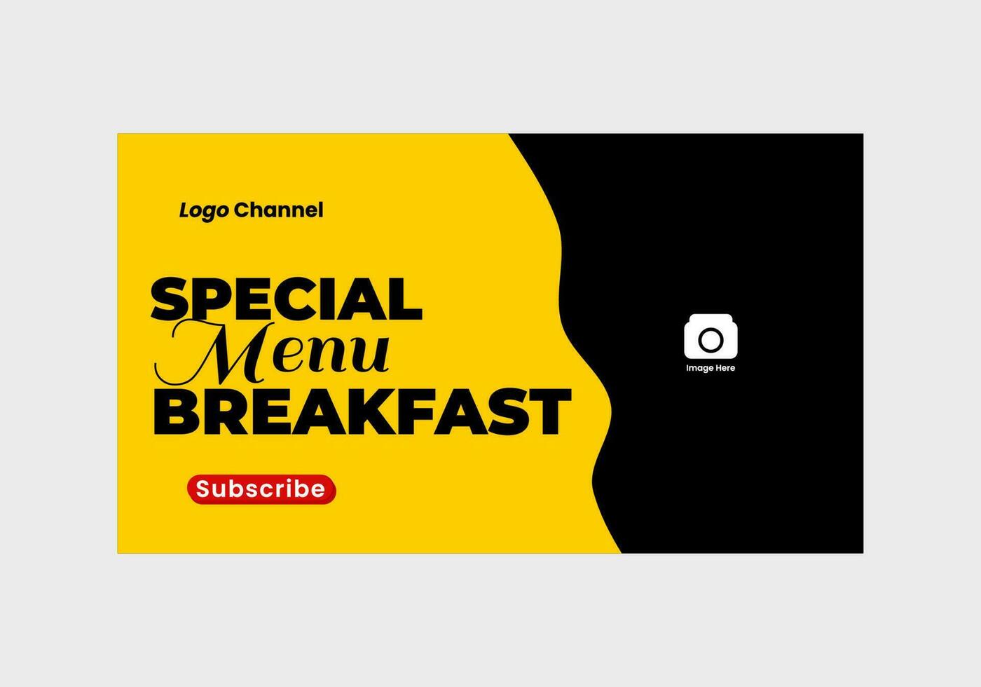 thumbnail design template vector