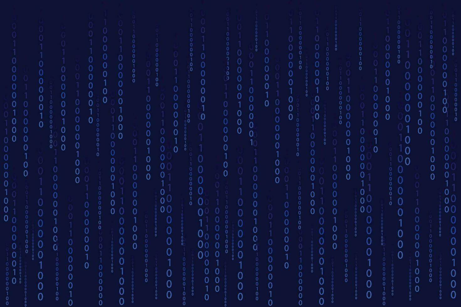 Matrix style binary code digital number background vector