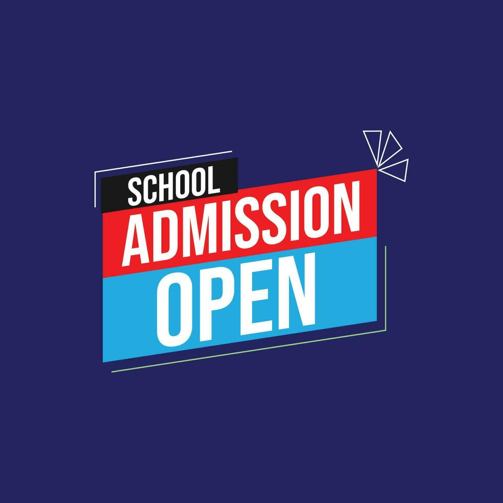 admission open banner for social media template with mega speaker vector