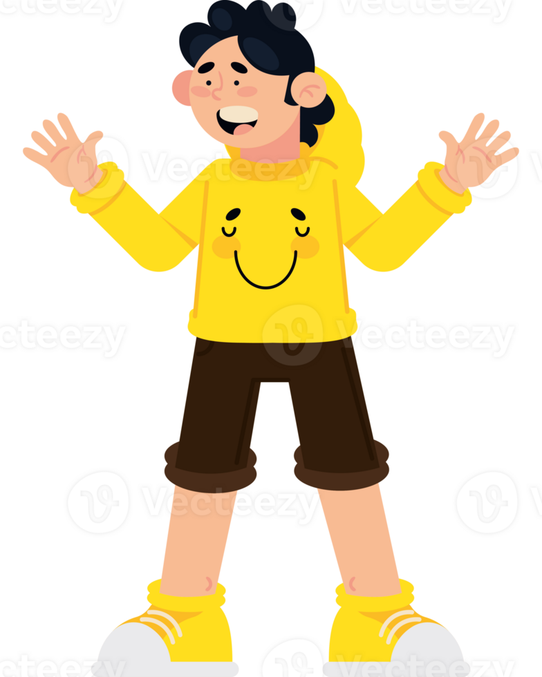 smile young character png