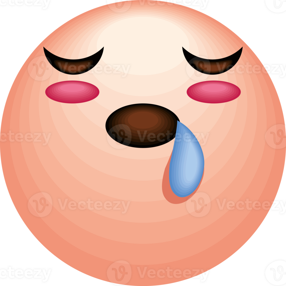 exhausted emoji social media png