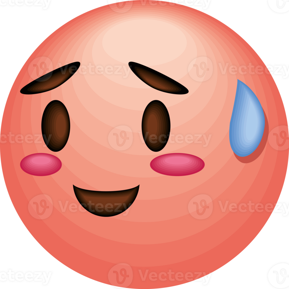 embarrassed emoji social media 24468280 PNG