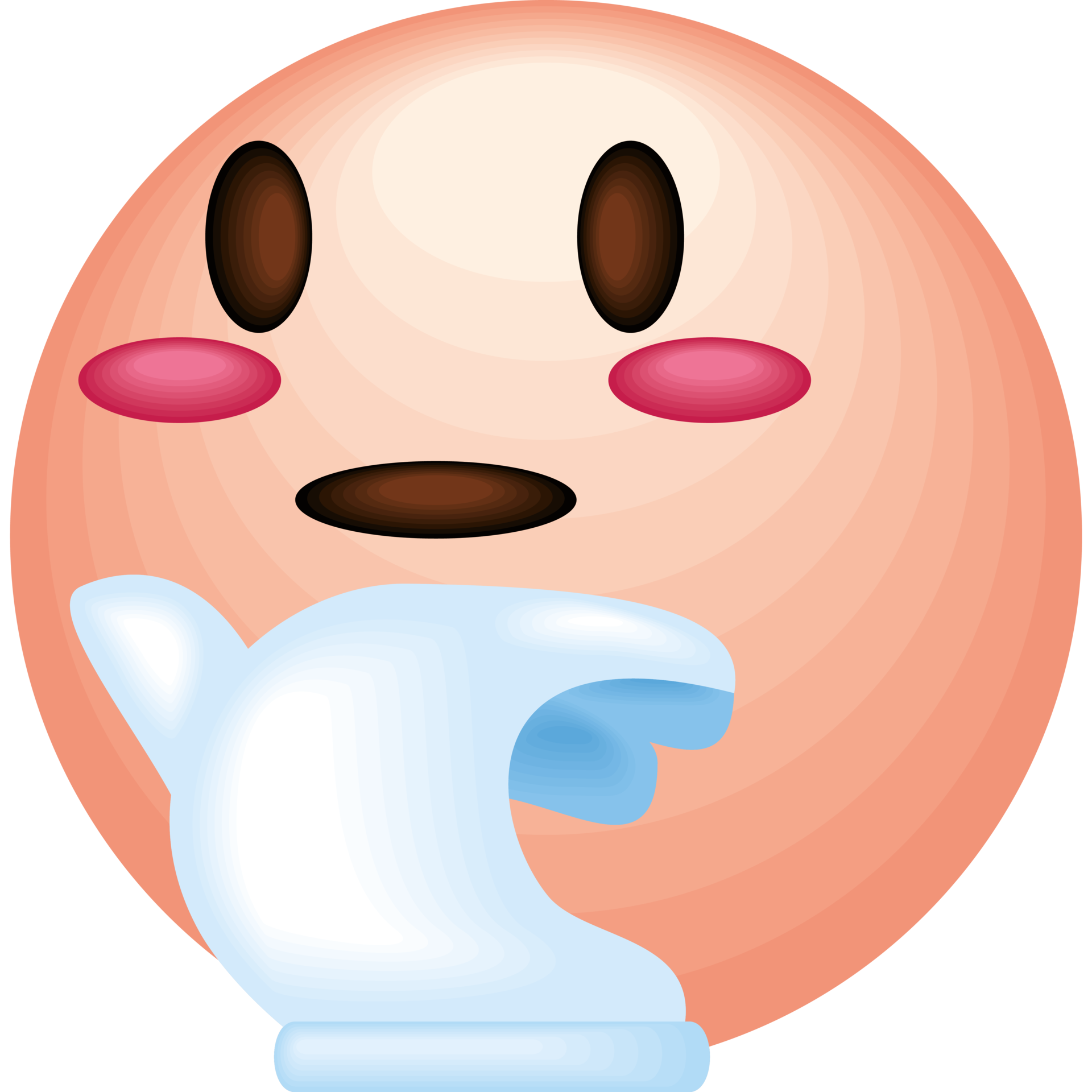 Thinking Emoji PNG HD