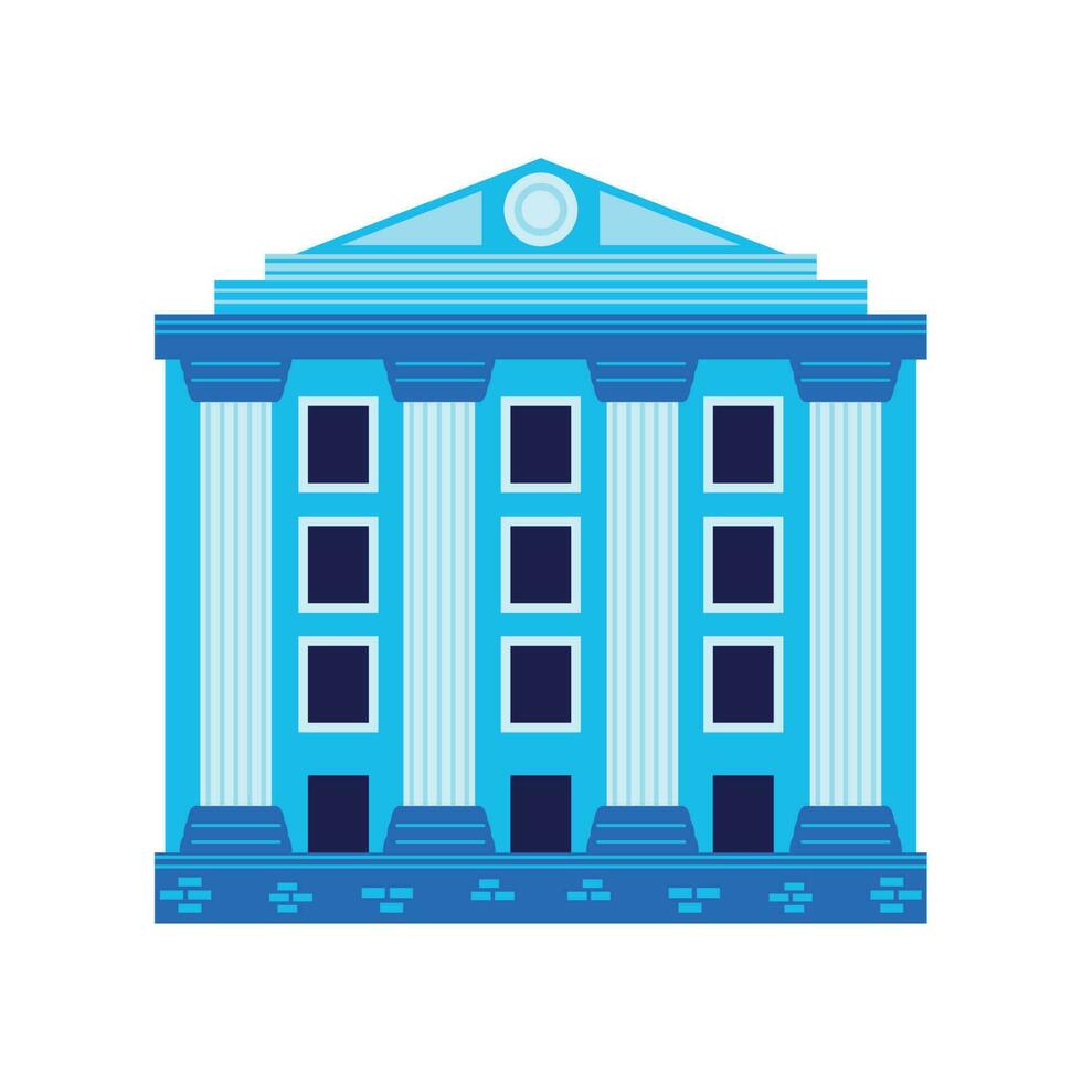 building structure flat vector