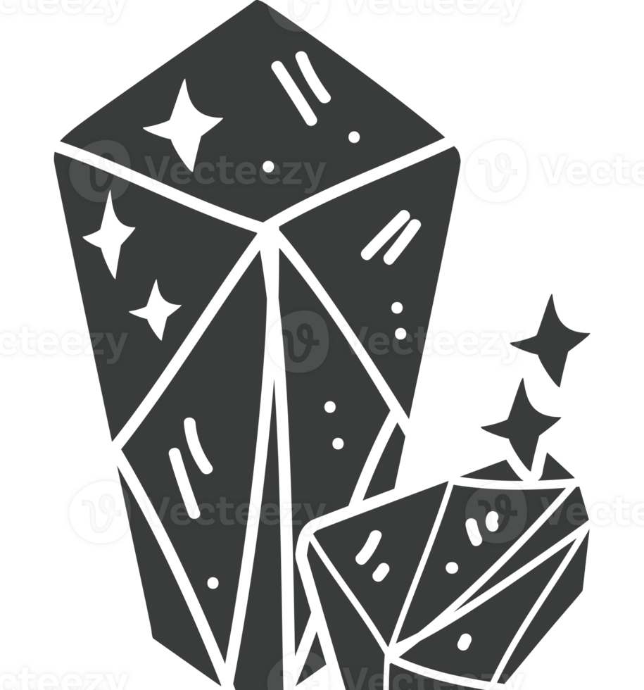 crystals esoteric colorless png