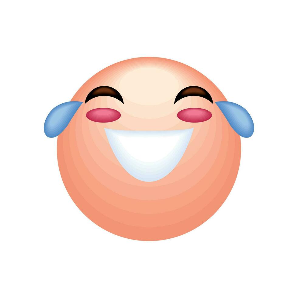 sonriente emoji social medios de comunicación icono vector
