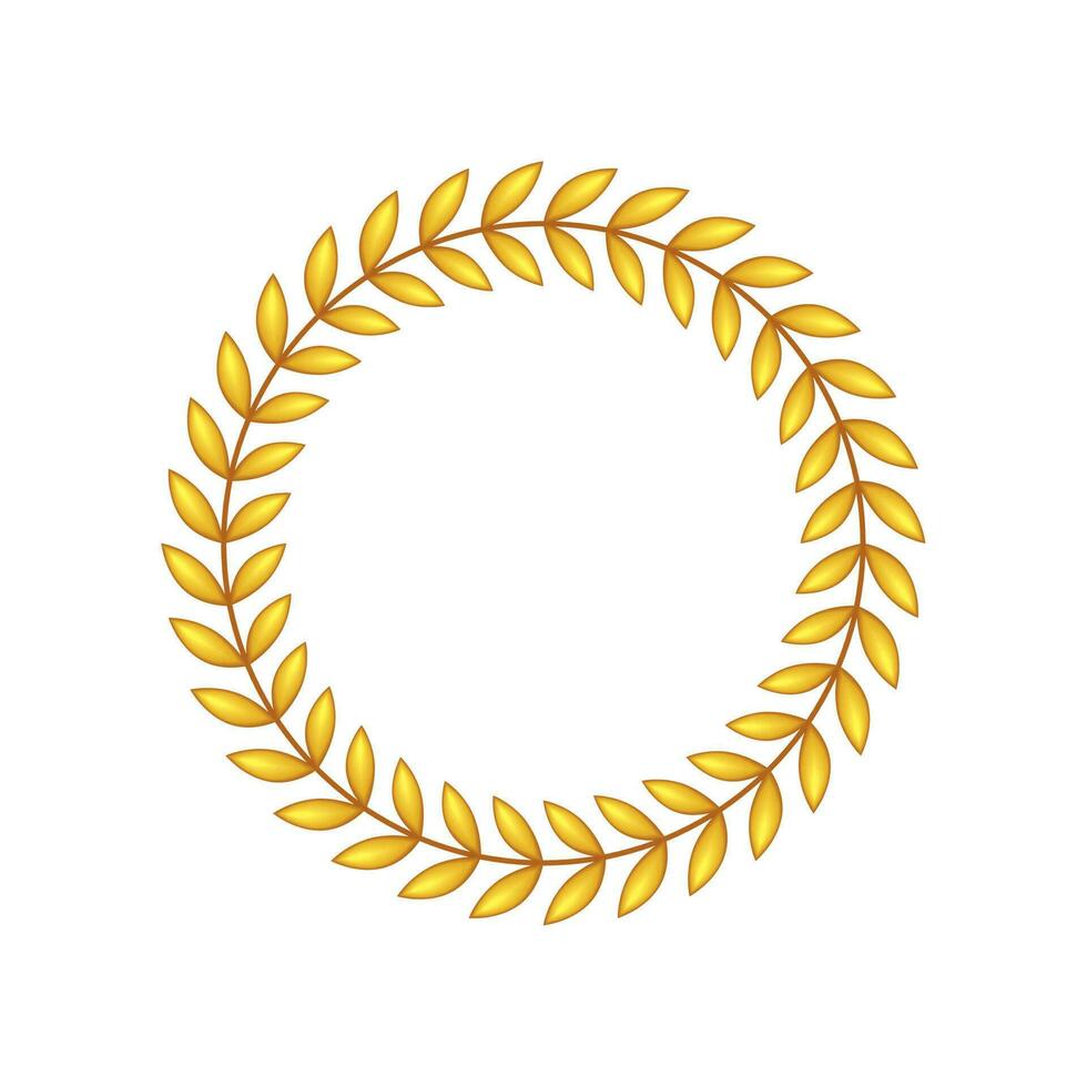 award wreath laurel vector icon