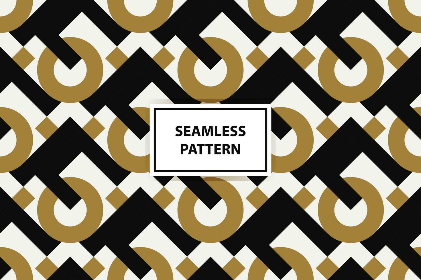 Abstract geometric pattern with lines, rhombuses A seamless vector background. white, black and gold texture