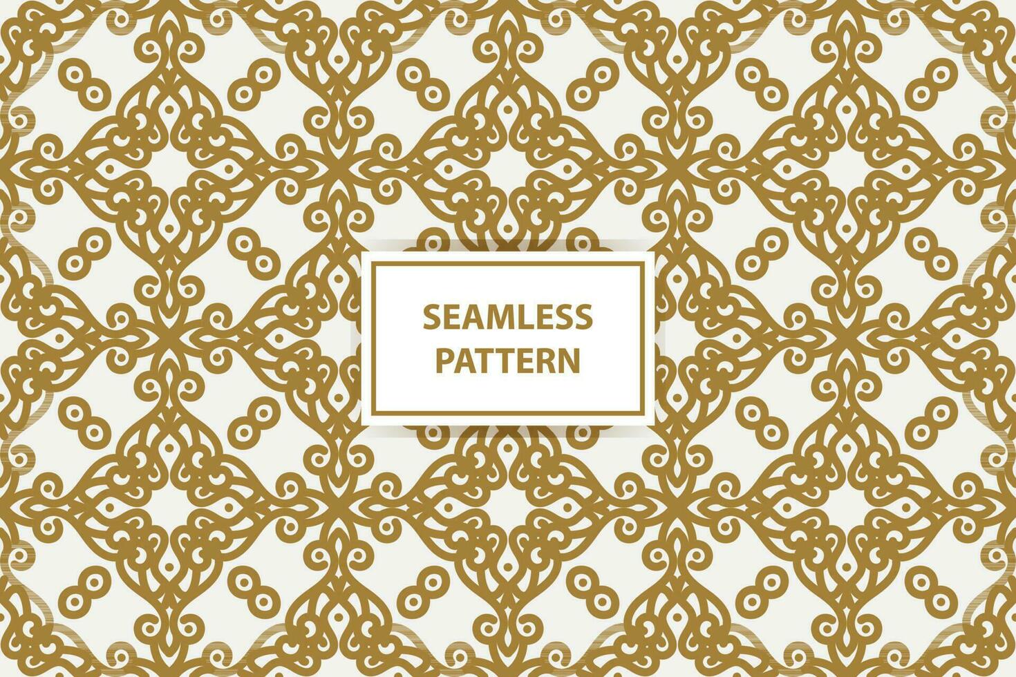 golden pattern. Luxury ornamental seamless ornament in traditional arabian, moroccan, turkish style. Gold abstract floral mosaic background texture. Modern minimal label. Premium design vector