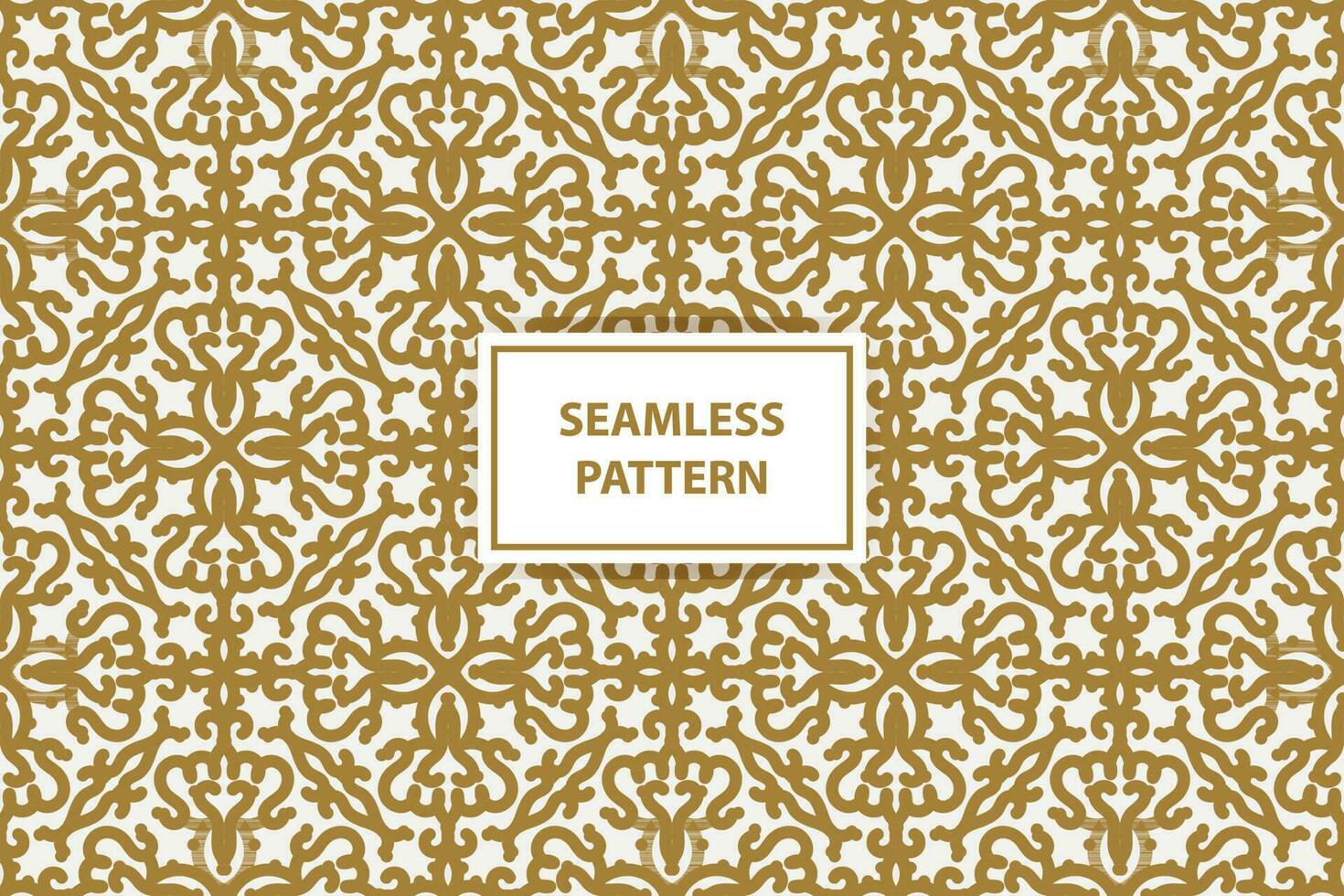 golden pattern. Luxury ornamental seamless ornament in traditional arabian, moroccan, turkish style. Gold abstract floral mosaic background texture. Modern minimal label. Premium design vector