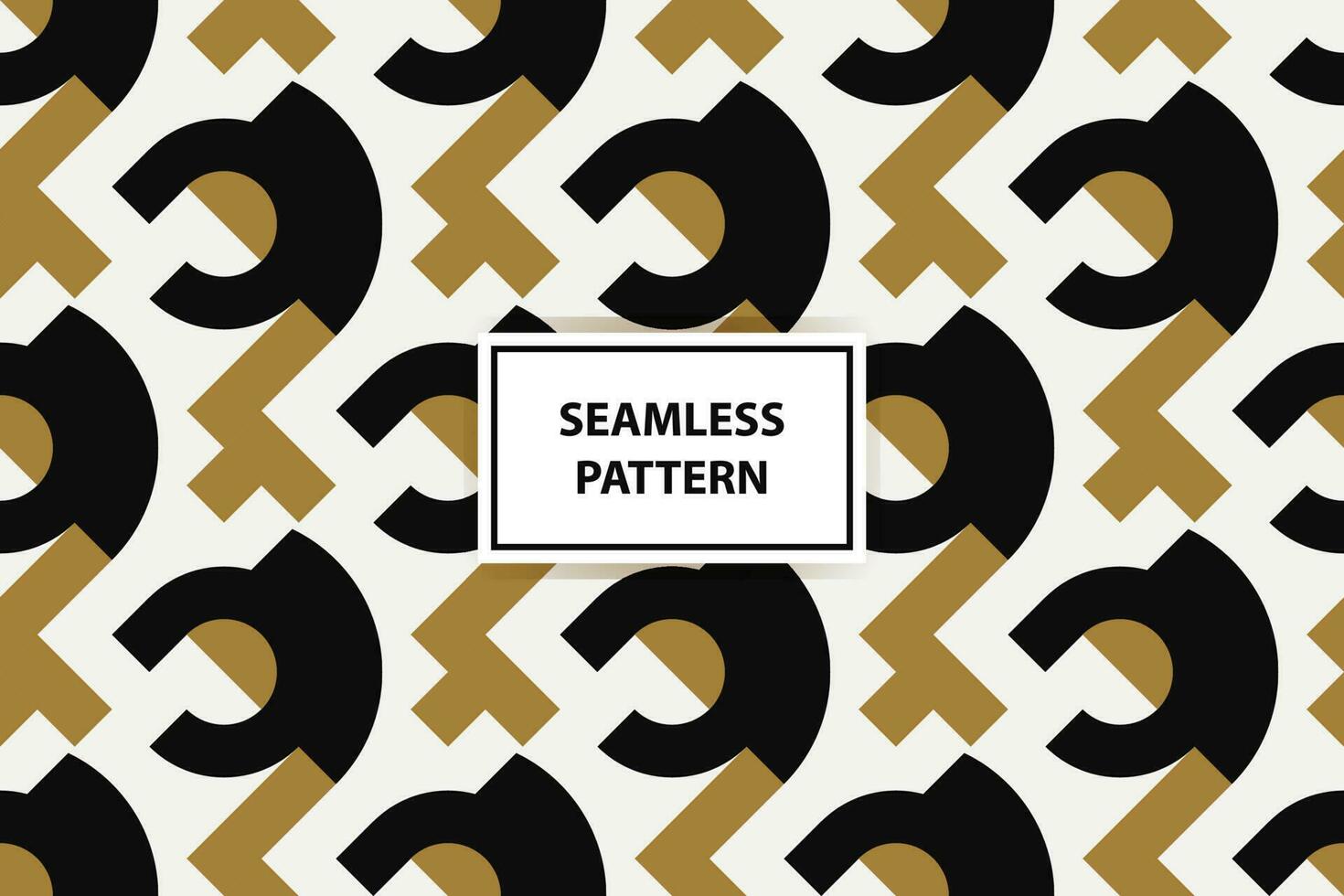 Abstract geometric pattern with lines, rhombuses A seamless vector background. white, black and gold texture
