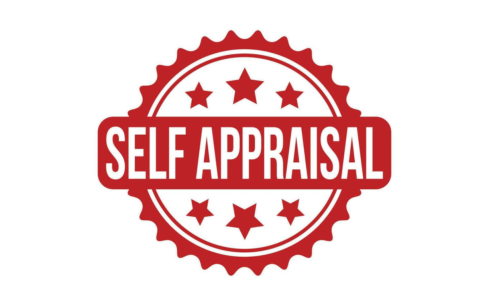 Self Appraisal Rubber Stamp Seal Vector