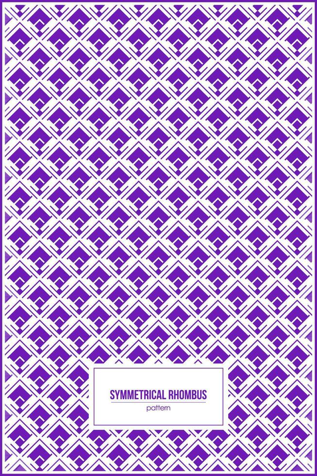 symmetrical rhombus shape pattern for modern background vector