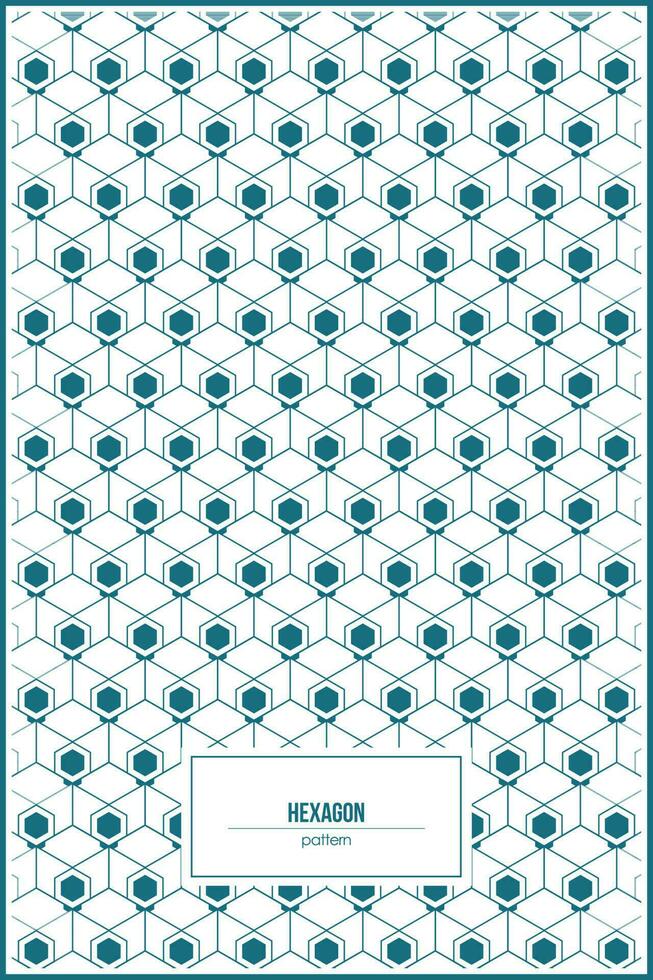modern hexagon pattern for modern business card background vector
