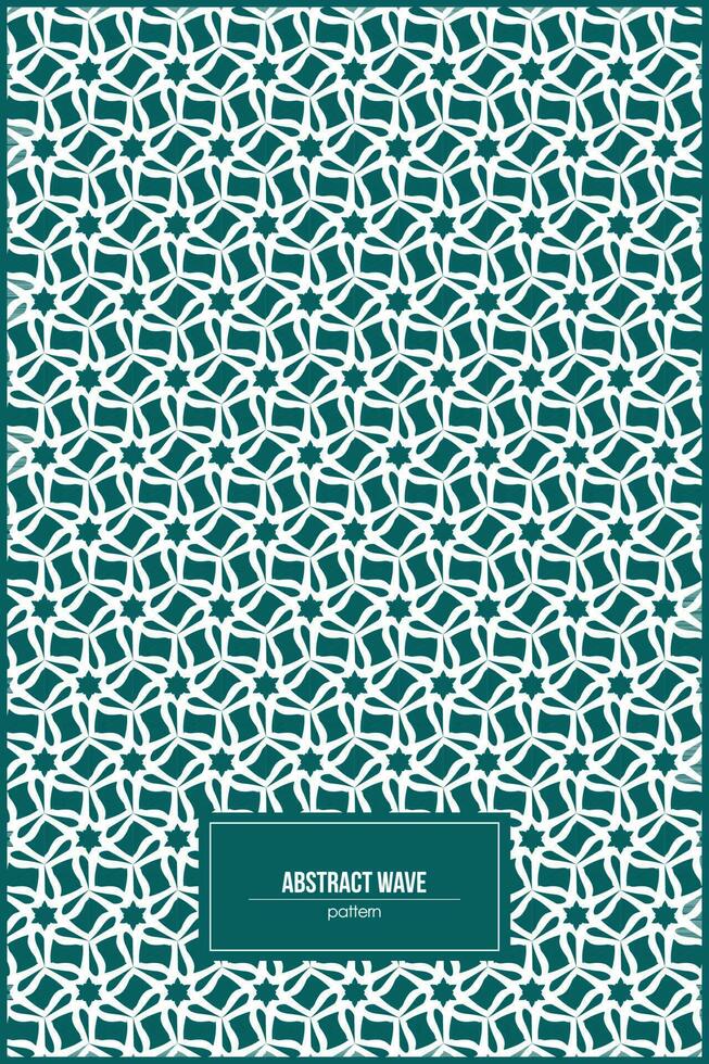 abstract wave pattern with multiple stars inside vector