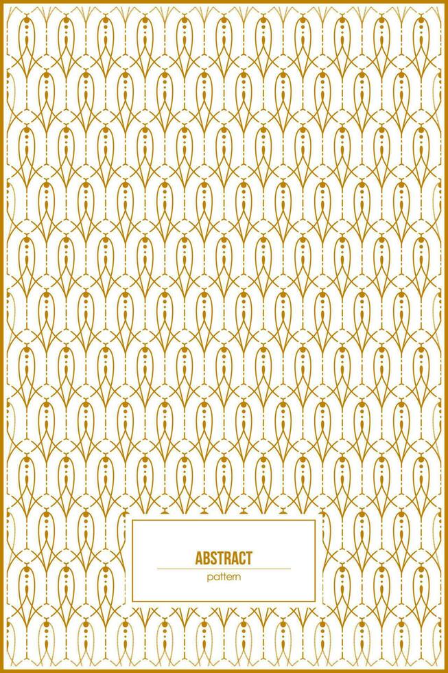 elegant and beautiful gold of abstract pattern vector