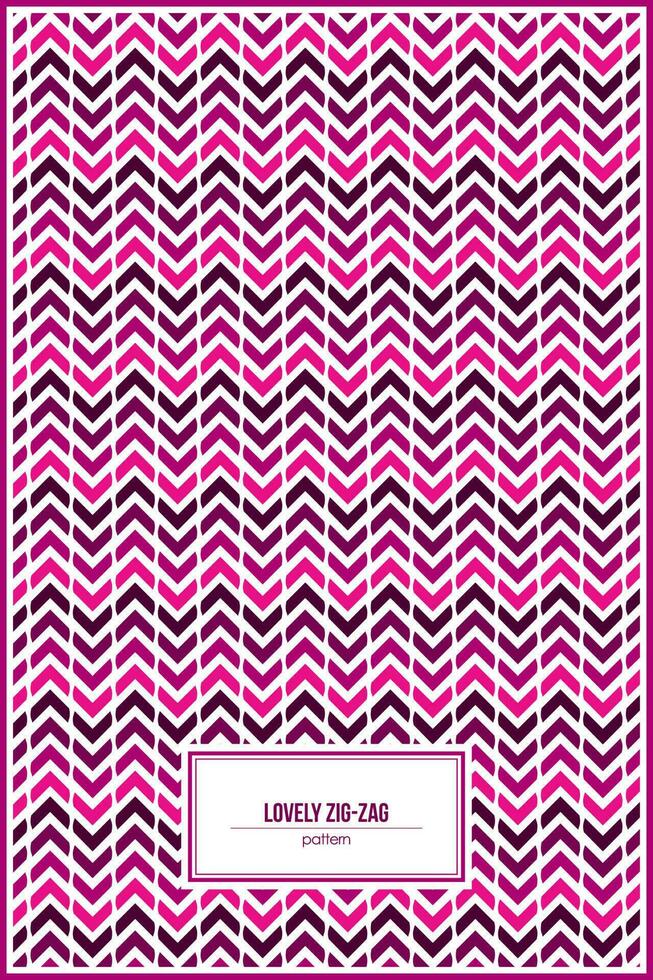 zig-zag pattern with lovely gradient pink vector