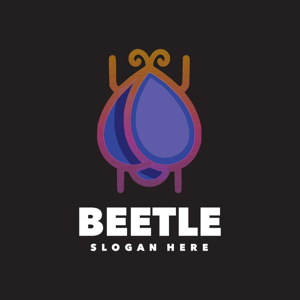 beetle cute gradient vector