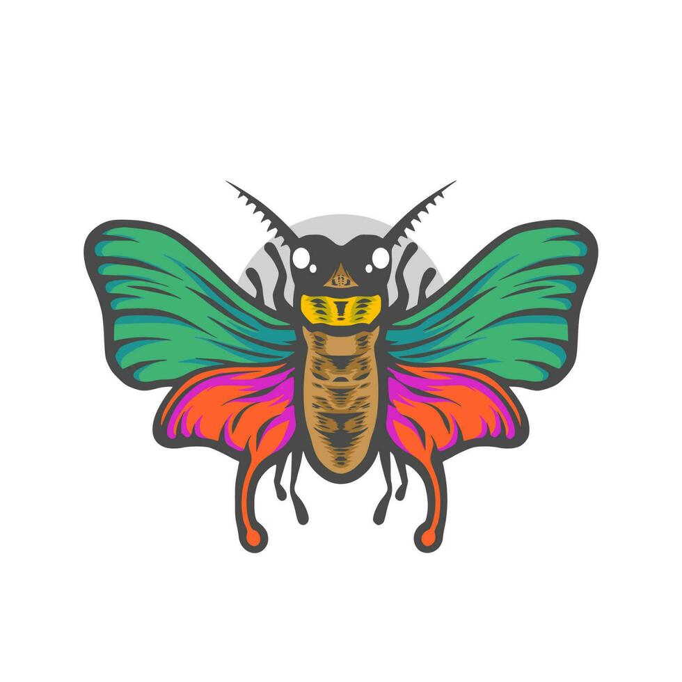 Dragonfly mascot design vector