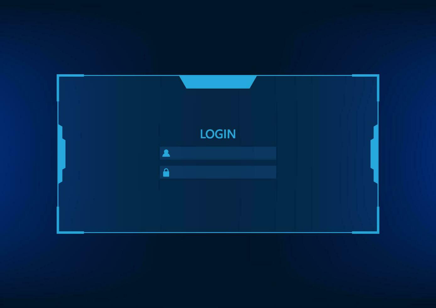 Technology background Login screen accesses the security technology of personal information by retrieving data from the Internet. Suitable for illustrations, posters, and technology-related work. vector