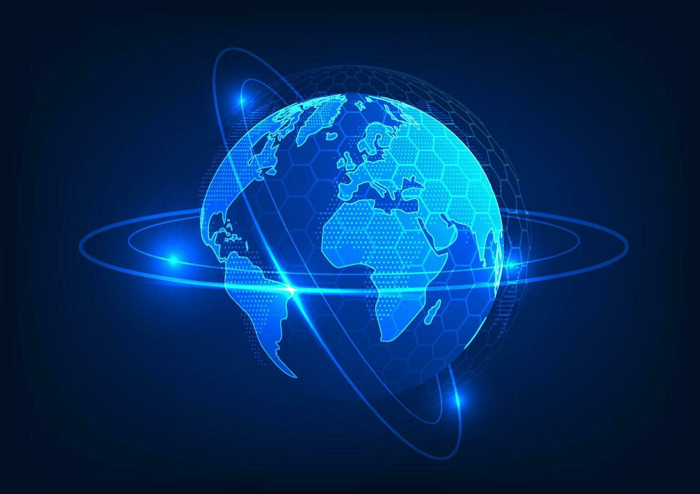 Earth technology background Refers to the Internet network system that covers the whole world. help to communicate The search sends information. do business conveniently can connect to each other vector