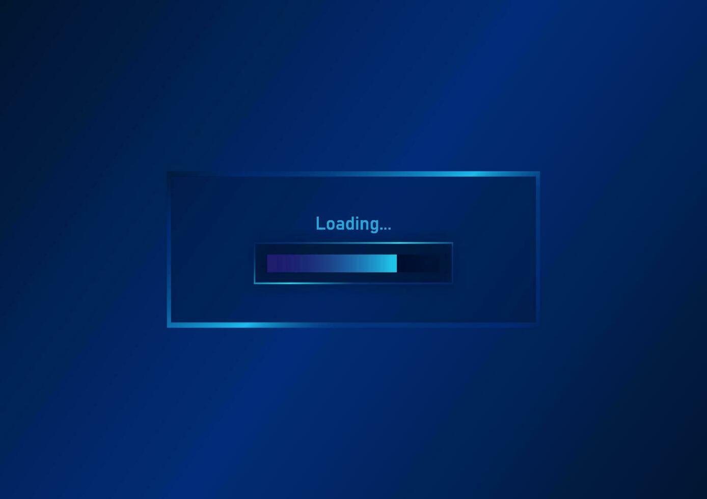 Technology background Technology loading screen showing data processing power. Suitable for illustration, poster, game screen, login to use technology-related jobs vector