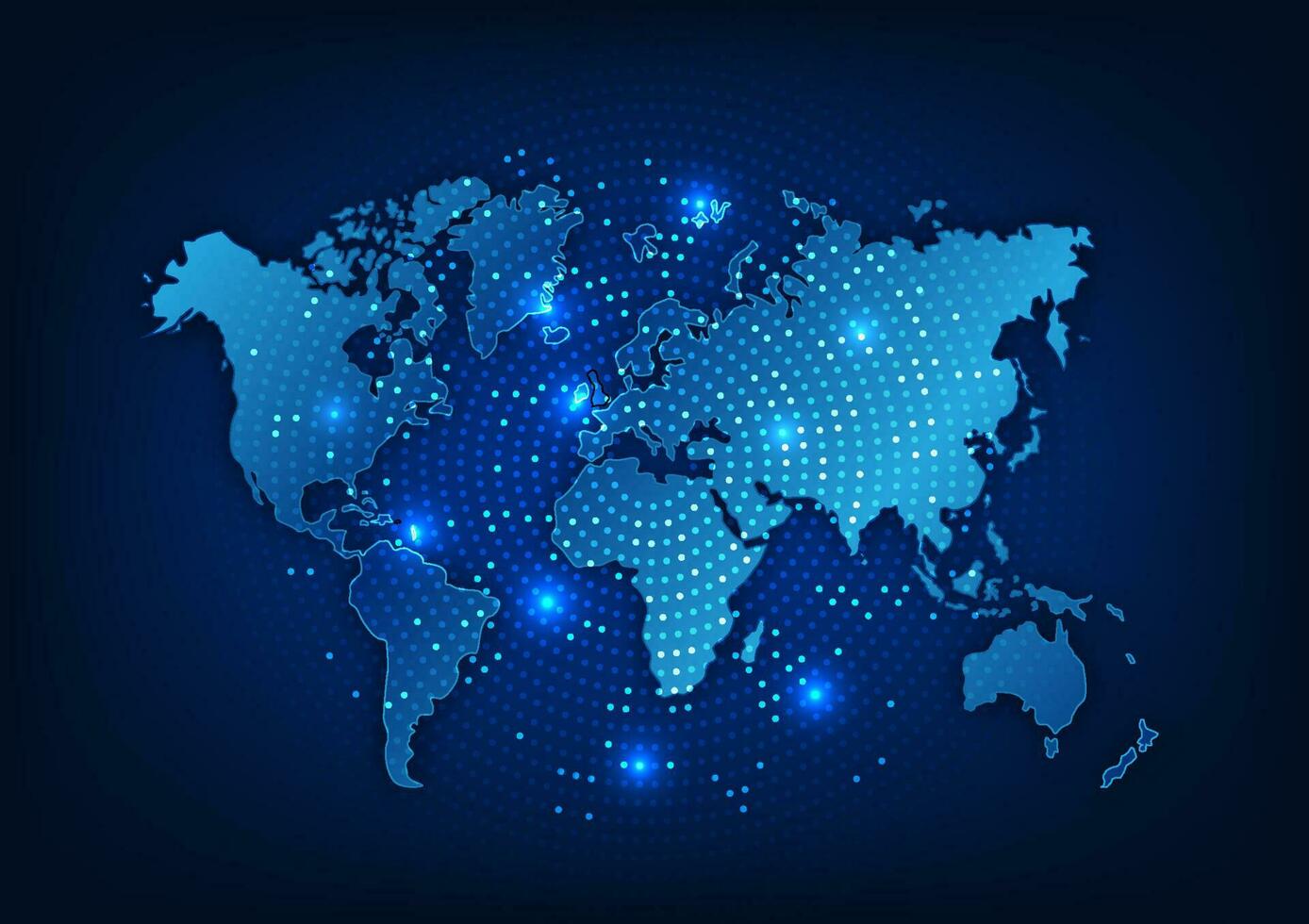 mundo mapa tecnología antecedentes alta velocidad Internet red conexión ese cubre el todo mundo eso es un tecnología ese ayuda en transmitiendo información, comunicado, haciendo negocio vector