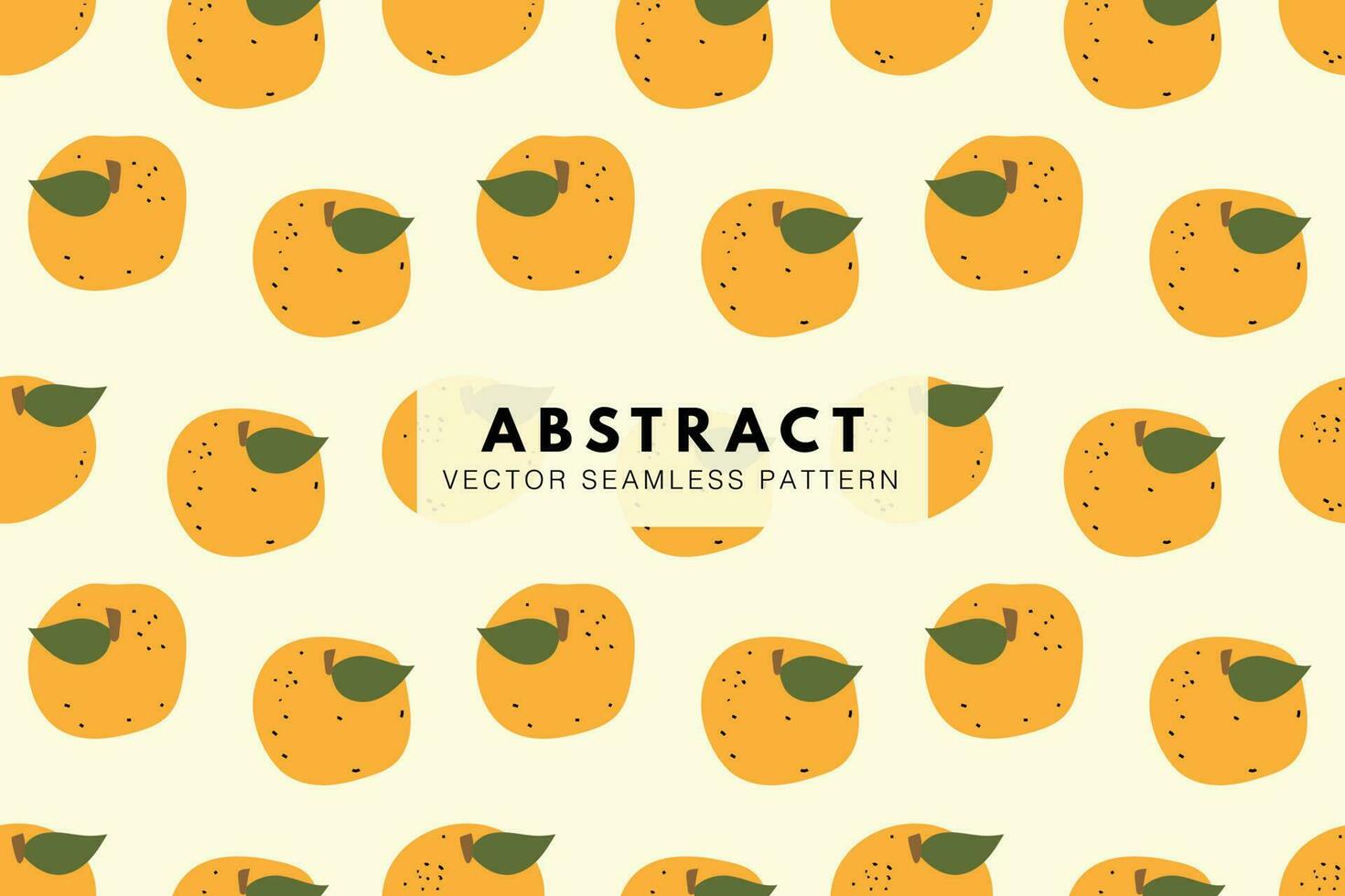 Orange citrus sweet fruit cute pattern. Abstract seamless repeat vector pattern
