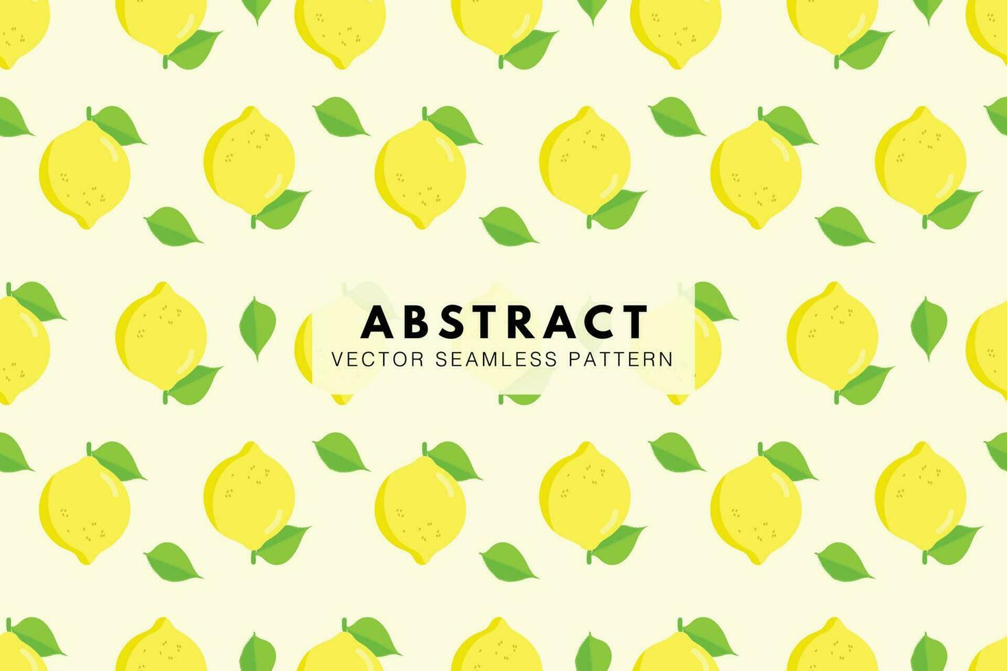 Lemon citrus fruit cute pattern. Abstract seamless repeat vector pattern