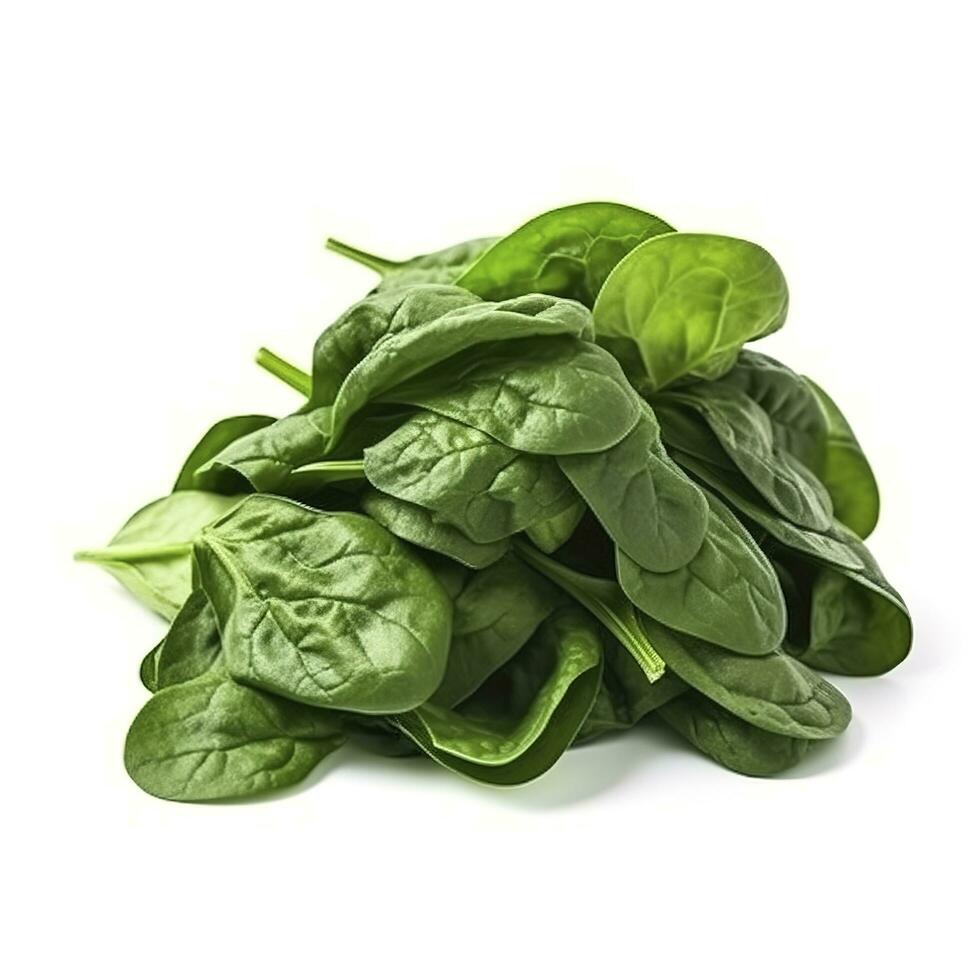 Spinach leaves close up, generate ai photo