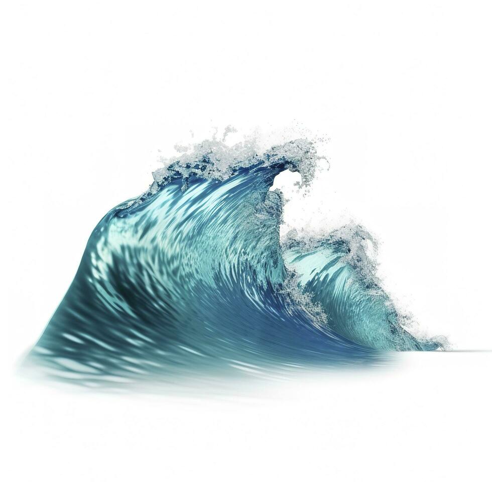 Sea waves world ocean day background illustration , generate ai photo