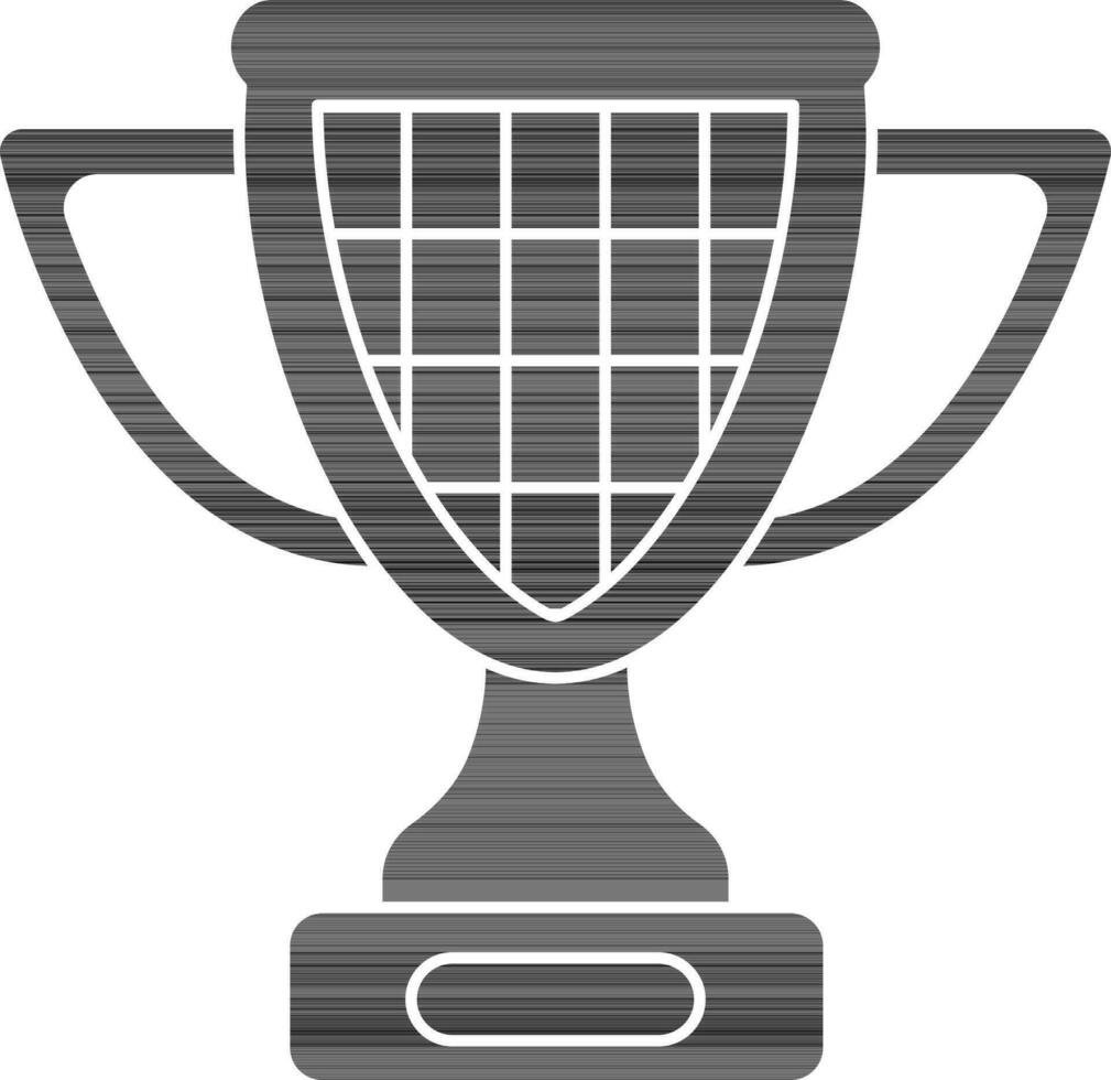 Illustration Of Trophy Cup Icon In Glyph Style. vector