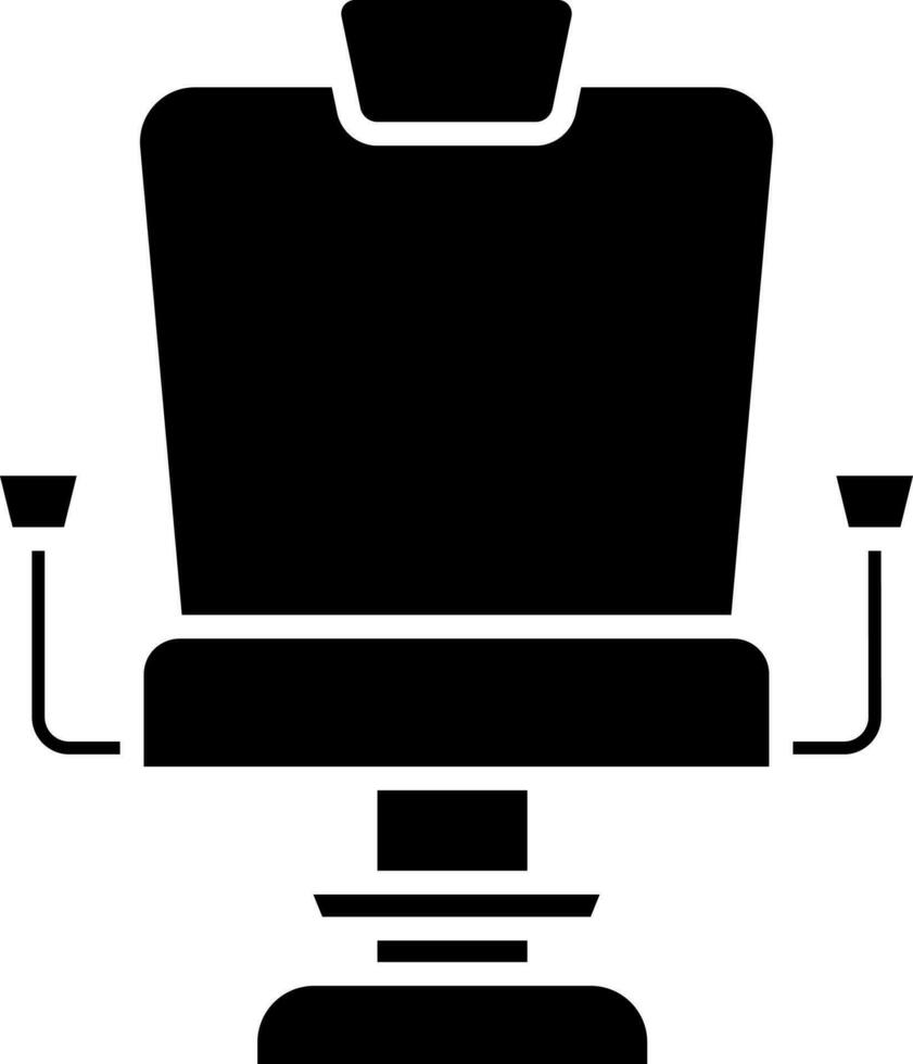 Isolated Chair Icon Or Symbol In Glyph Style. vector