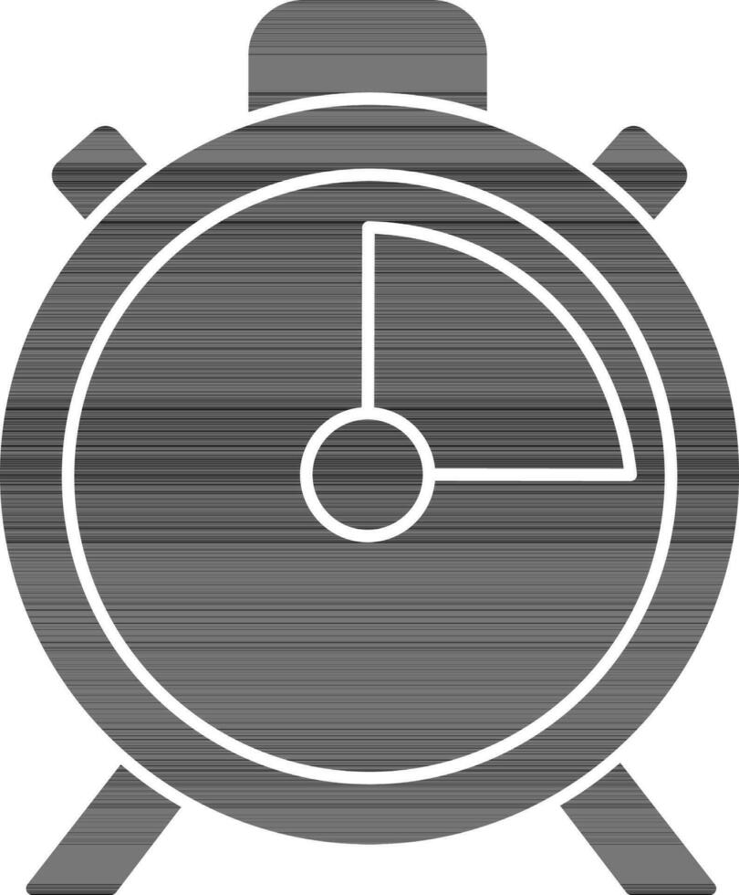 Stopwatch Icon In black and white Color. vector