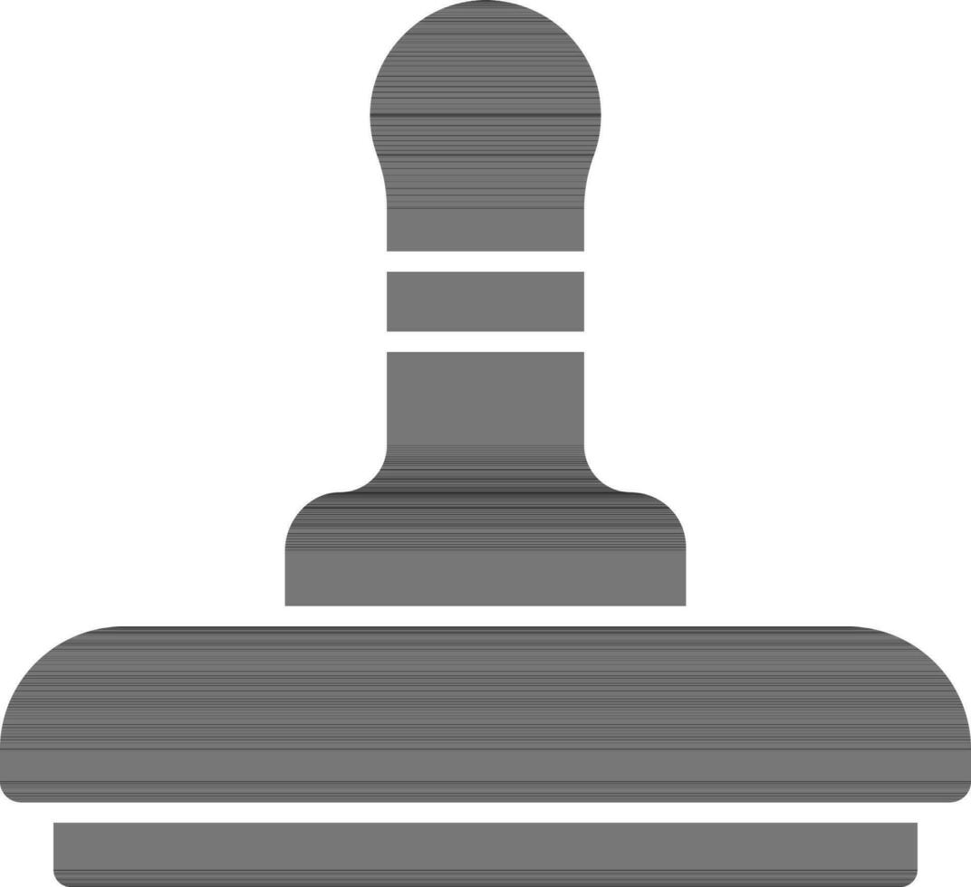 Rubber Stamp Icon In black and white Color. 24470540 Vector Art at Vecteezy