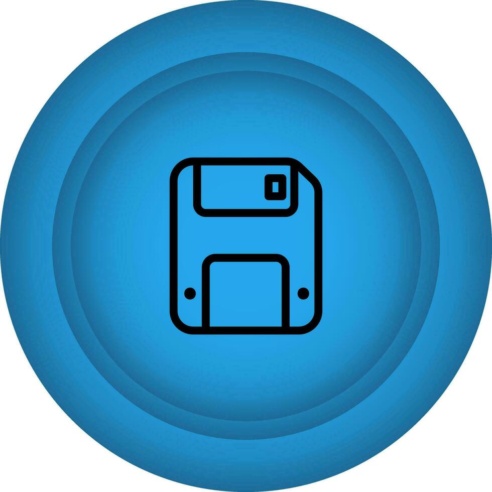 Save Floppy Disc Button Blue Icon. 24470781 Vector Art at Vecteezy
