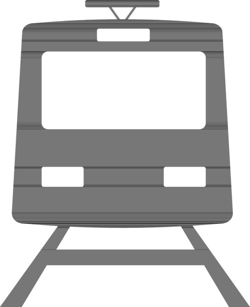 Flat style train icon or symbol. vector