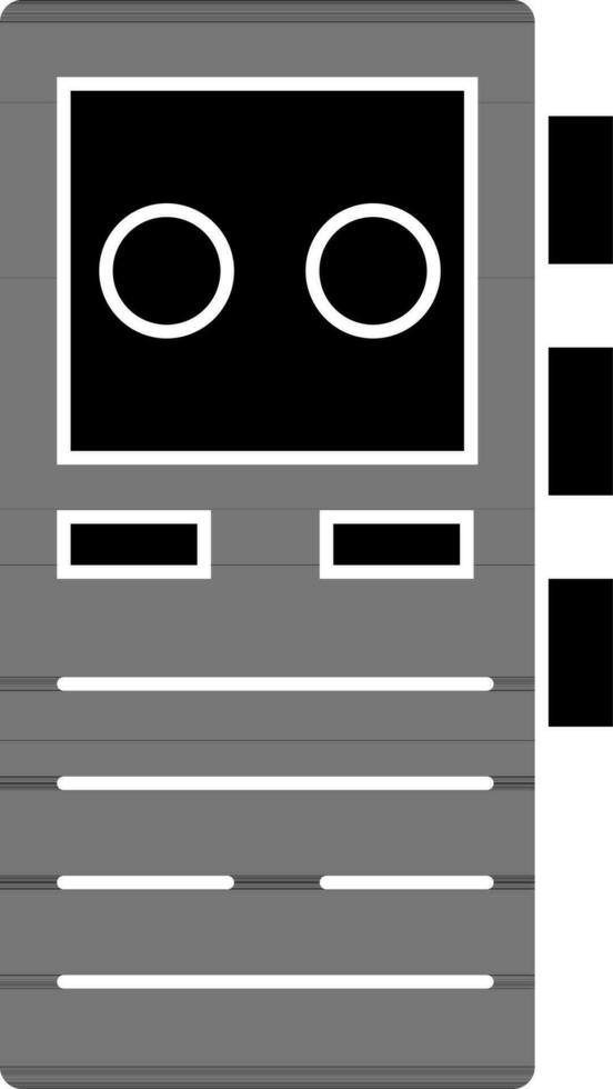Dictaphone icon in flat style. vector