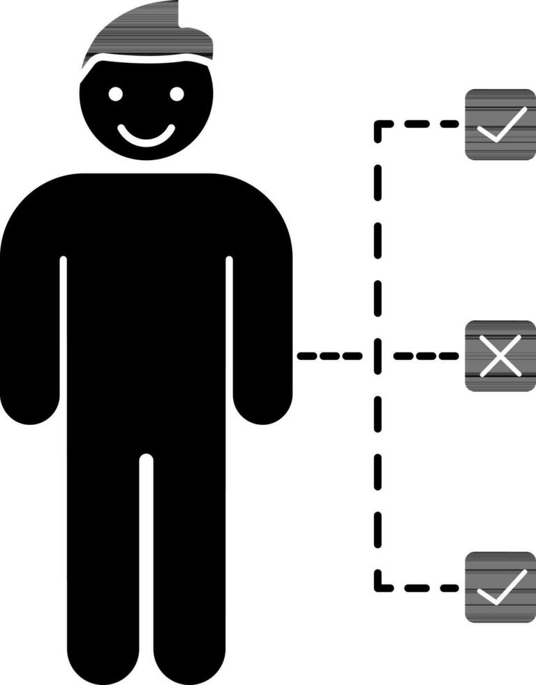 Decision making or confused icon. vector