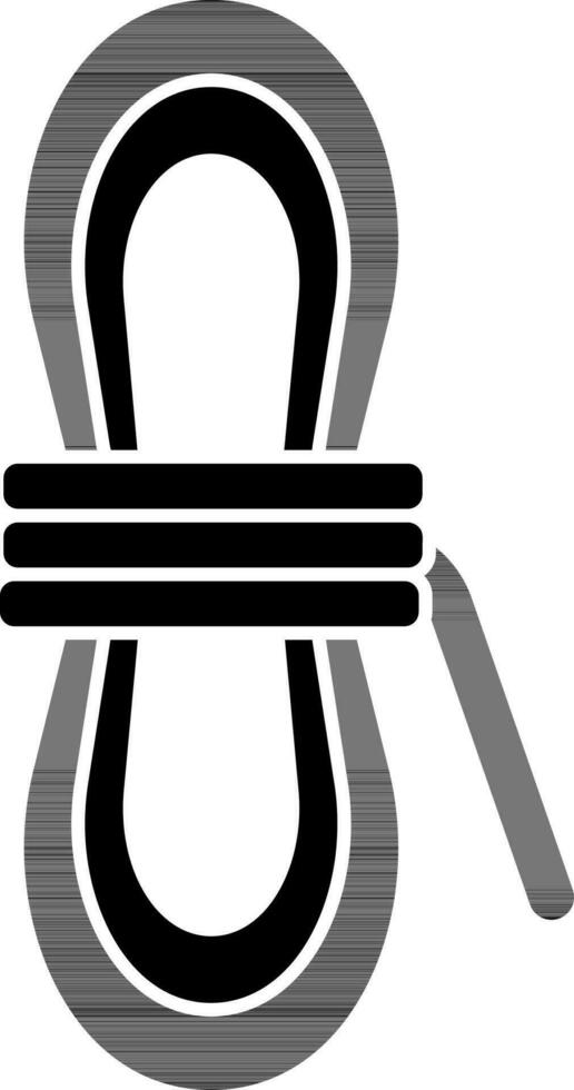 cuerda icono o símbolo en plano estilo. vector