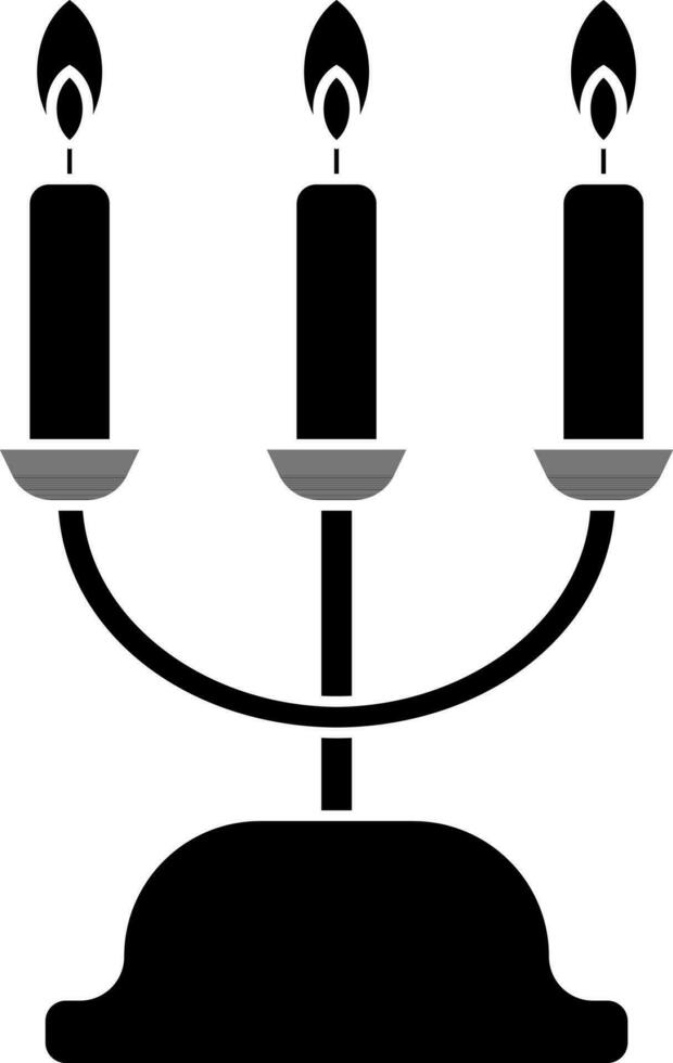 Candelabra icon or symbol in flat style. vector