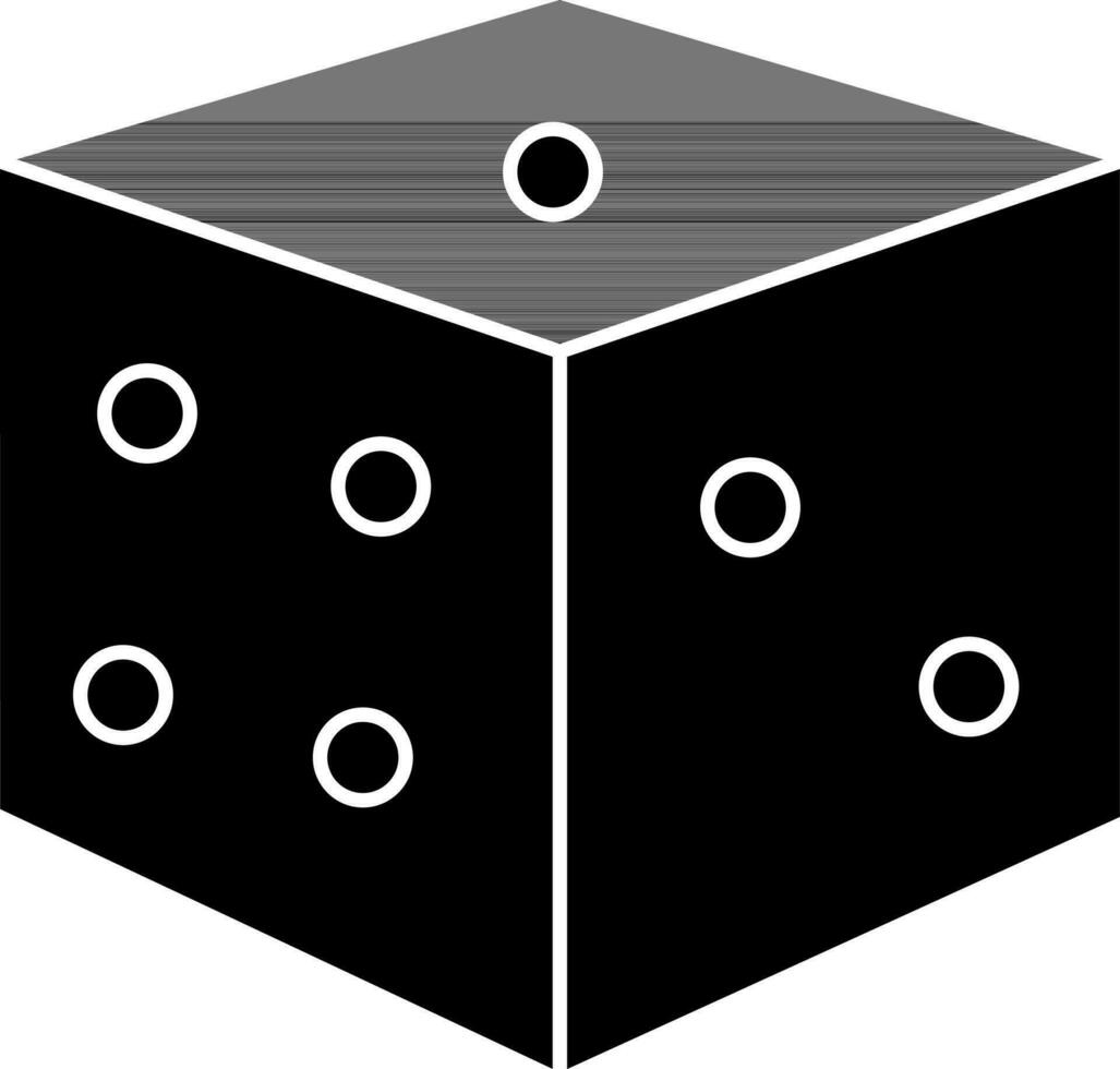 Vector illustration of dice icon.