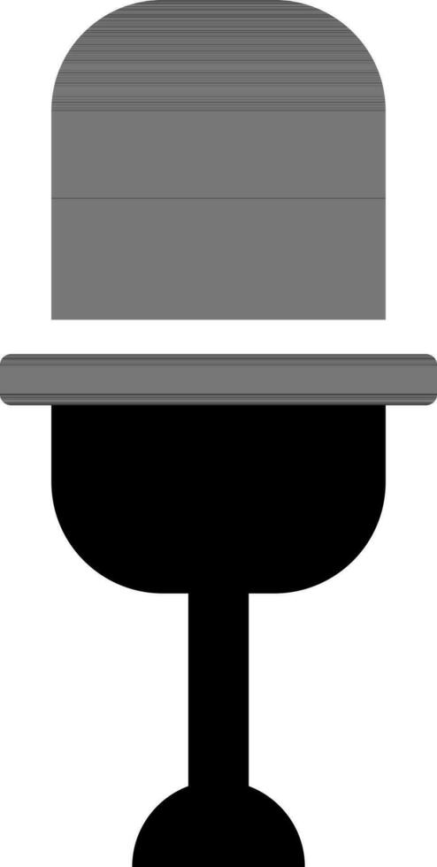 Flat style microphone icon or symbol. vector