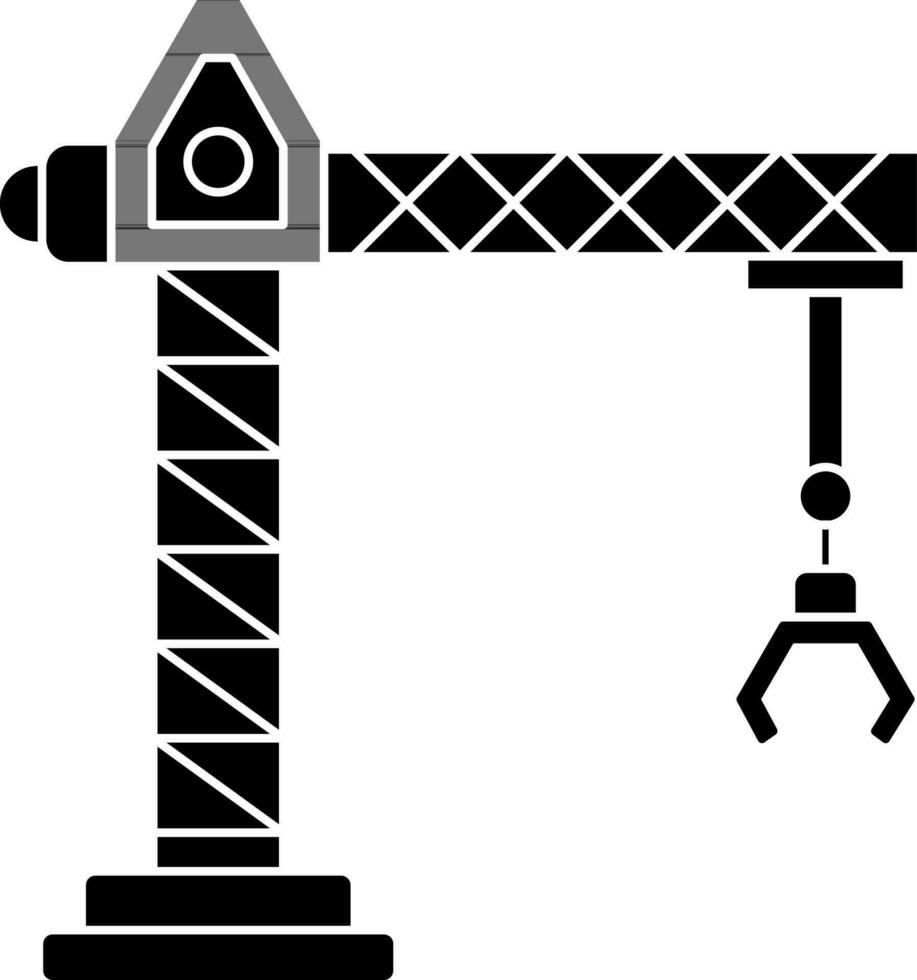 torre grua icono de entrega concepto. vector