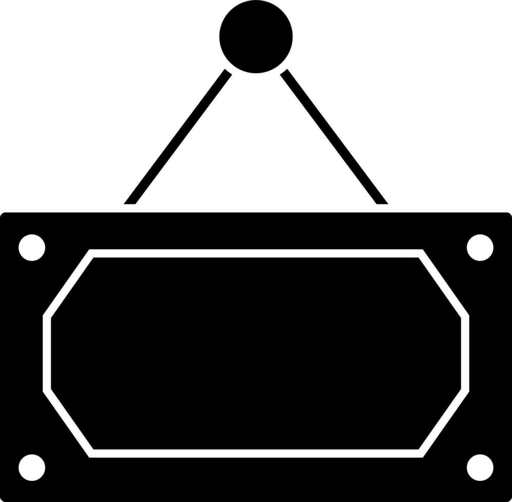 black and white sign board icon or symbol. 24471399 Vector Art at Vecteezy