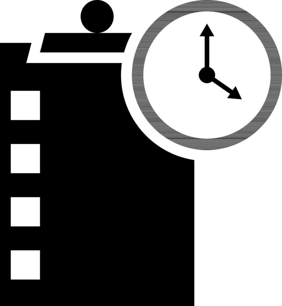 On time delivery checklist or verification report icon. vector
