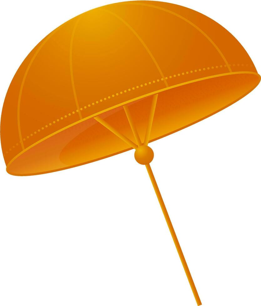 Traditional Umbrella Olakkuda Element In Orange Color. vector