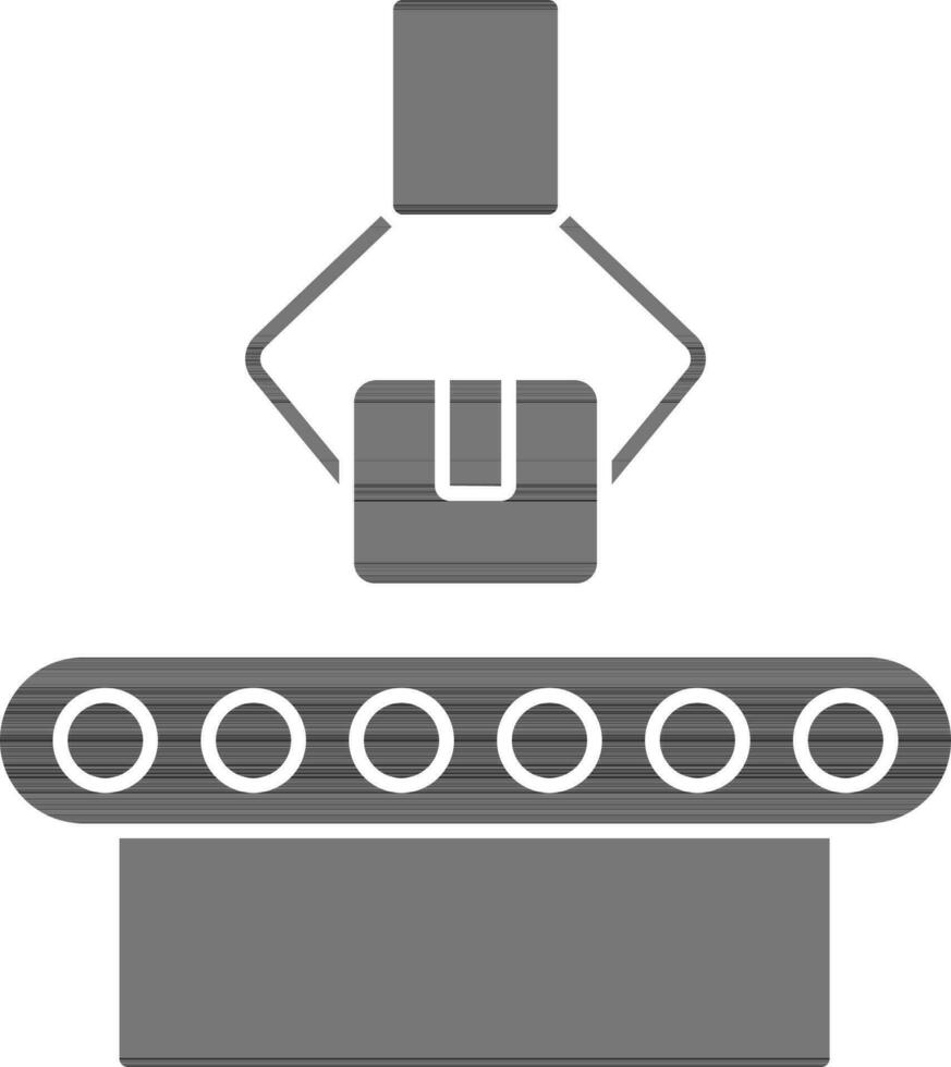 Conveyor Belt Icon In Flat Style. vector